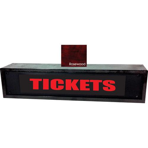 American Recorder TICKETS Sign with LEDs & Rosewood Enclosure