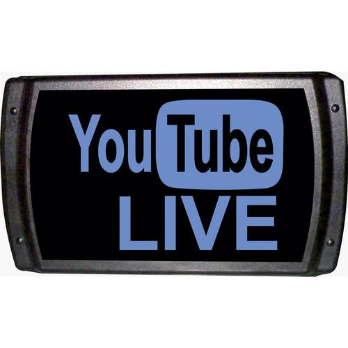 American Recorder YouTube LIVE Sign with LEDs