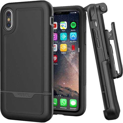Encased Rebel Series Case with Belt Clip Holster for iPhone XS Max