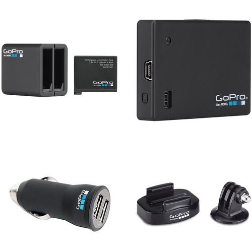 GoPro Official Accessory Bundle with Battery, BacPac, Charger, and Mounts, GoPro, Official, Accessory, Bundle, with, Battery, BacPac, Charger, Mounts