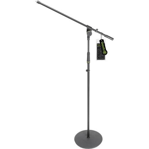 Gravity Stands Microphone Stand Round Base 1 Point Telescoping Boom