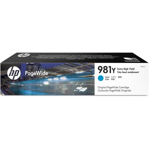 HP 981Y Extra High Yield Cyan PageWide Ink Cartridge, HP, 981Y, Extra, High, Yield, Cyan, PageWide, Ink, Cartridge