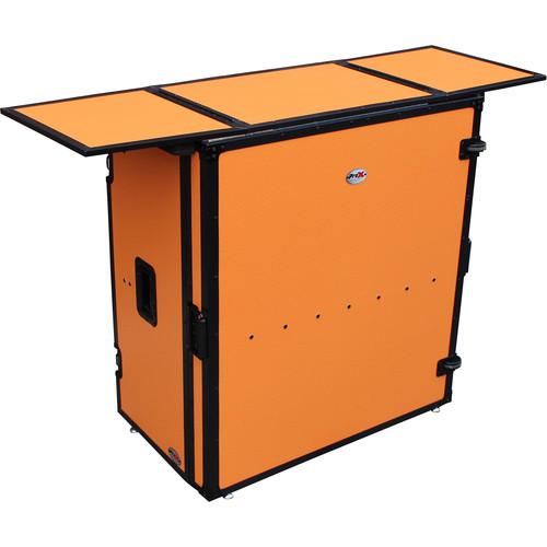 ProX Transformer Series Fold-Away DJ Performance Desk Facade with Wheels