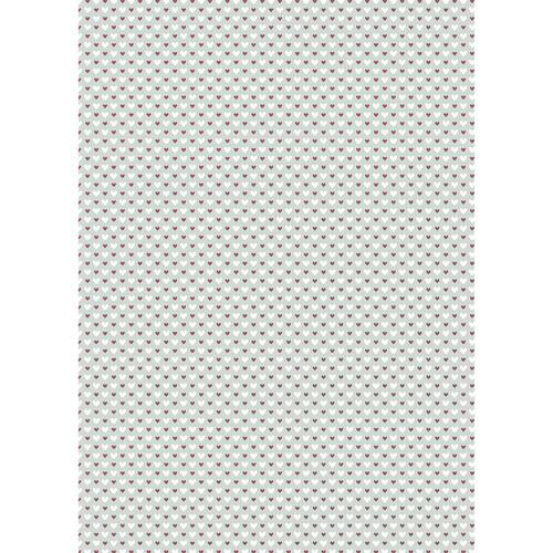 Westcott Hearts Pattern Matte Vinyl Backdrop with Grommets