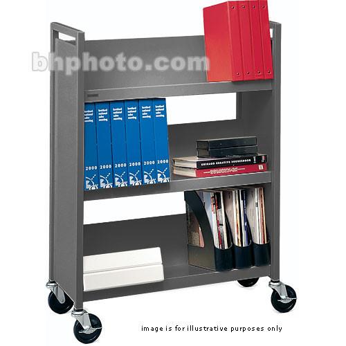 Bretford L330-AN5 Book and Utility Truck with Three Slanted Shelves and 5" Casters