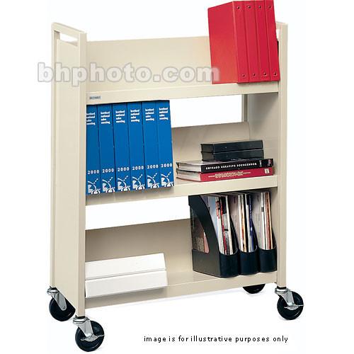 Bretford L330-PB5 Book and Utility Truck with Three Slanted Shelves and 5" Casters
