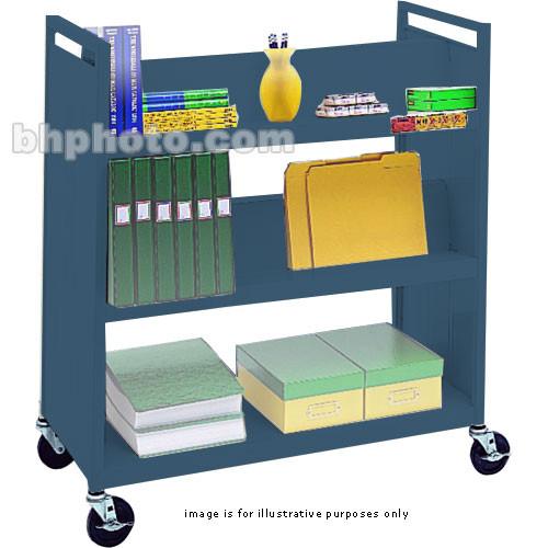 Bretford VF336-TZ5 Book and Utility Truck with Four Slanted Shelves, One Flat Shelf, and 5" Casters