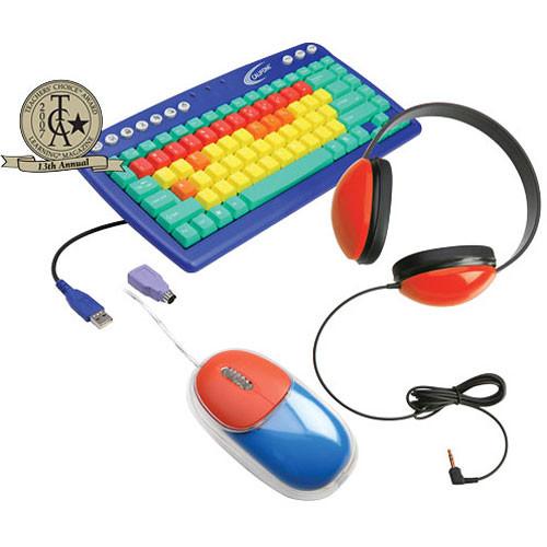 Califone Kids Computer Package - USB and PS 2 Keyboard, Mouse, and Headphones