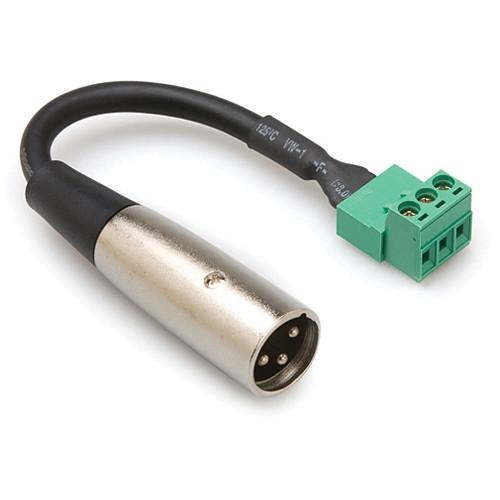 Hosa Technology PHX 106MB XLR Male to Phoenix Connector Adapter Cable