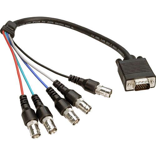 Hosa Technology VGF-303 Breakout Cable HDB15 Male to BNC Female x5 - 3