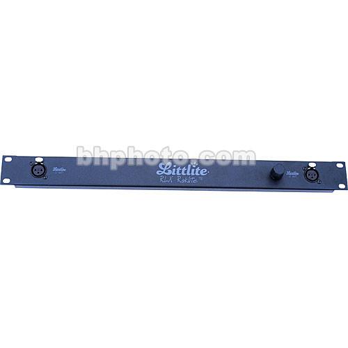 Littlite RLX Raklite Panel - Dual Gooseneck Lamp Panel with Two 3-pin XLR Connections and 220VAC Euro-Transformer
