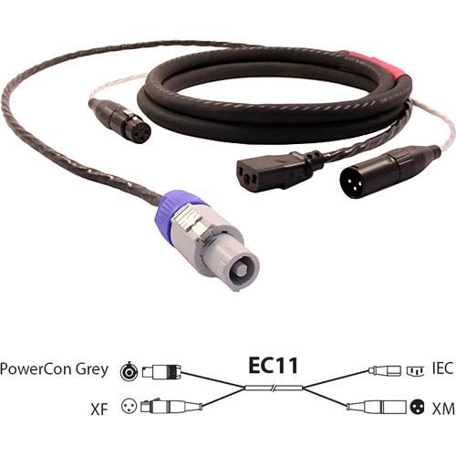Pro Co Sound EC11 Siamese Twin AC & Audio Combo Cable- 100