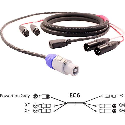 Pro Co Sound EC6 Siamese Twin AC & Audio Combo Cable- 50