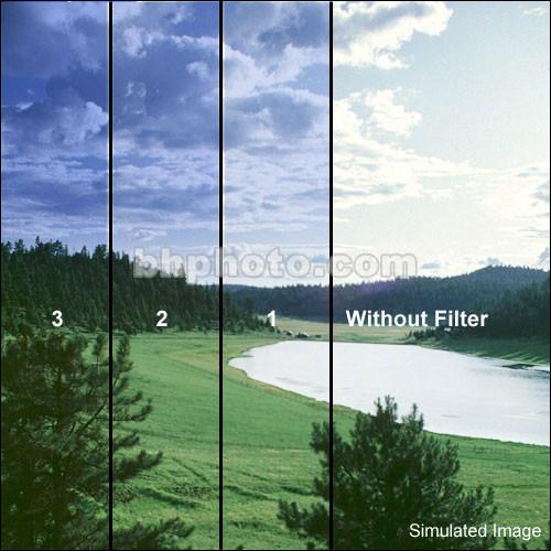 Schneider 4x5.65" Graduated Sapphire Blue 2 Water White Glass Filter - Soft Edge with Horizontal Orientation