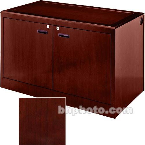 Sound-Craft Systems 2-Bay Equipment Storage Credenza - Veneer Dark Cherry