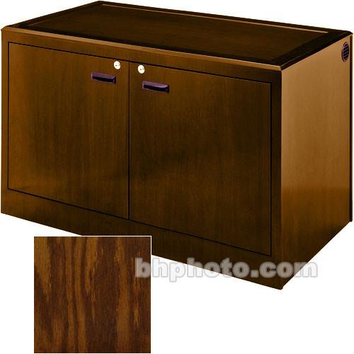 Sound-Craft Systems 2-Bay Equipment Storage Credenza - Veneer Dark Oak