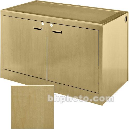 Sound-Craft Systems 2-Bay Equipment Storage Credenza - Veneer Natural Maple