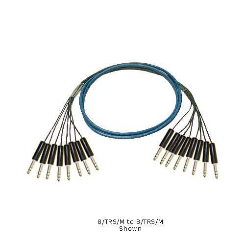 Whirlwind Medusa Multitrack Series 12 Channel 1 4" TRS Male to 1 4" TRS Male Fanout Snake Cable - 25