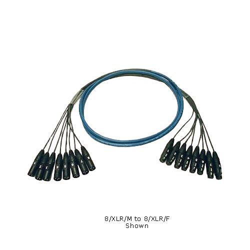 Whirlwind Medusa Multitrack Series 12 Channel 3-Pin XLR Male to XLR Female Fanout Snake Cable - 50