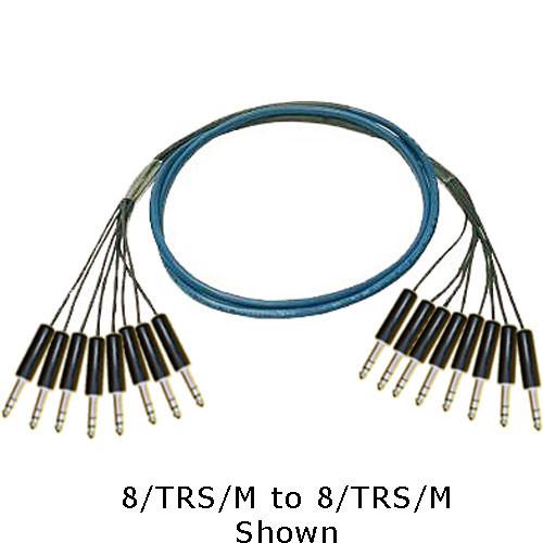 Whirlwind Medusa Multitrack Series 24 Channel 1 4" TRS Male to 1 4" TRS Male Fanout Snake Cable - 15