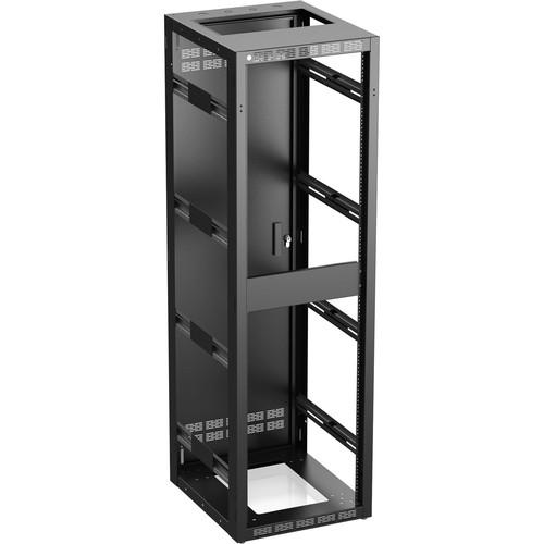 Atlas Sound 540-25 Stand Alone or Gangable Rack with Perforated Rear Door, 25" Depth