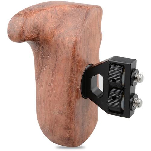 CAMVATE Left Hand Wood Handle Grip for Select DV and DSLR Camera Cages