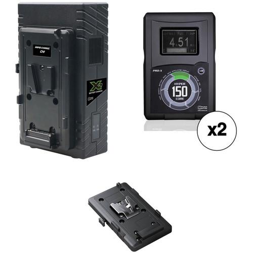 Core SWX HyperCore 150 2-Battery Kit for BMD URSA Mini Cameras with X2S Vertical Charger