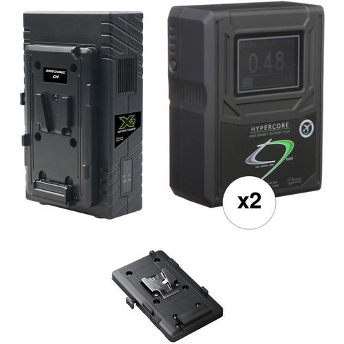 Core SWX HyperCore HC9 2-Battery Kit for BMD URSA Mini Cameras with X2S Vertical Charger