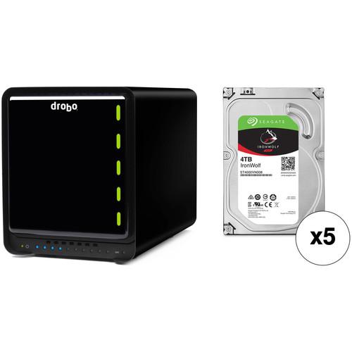 Drobo 5C 20TB 5-Bay USB 3.0 Type-C Enclosure Kit with Seagate NAS Drives