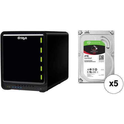 Drobo 5D3 20TB 5-Bay Thunderbolt 3 Enclosure Kit with Seagate NAS Drives