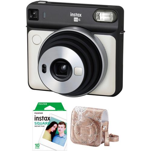 FUJIFILM INSTAX SQUARE SQ6 Instant Film Camera with Film and Case Kit