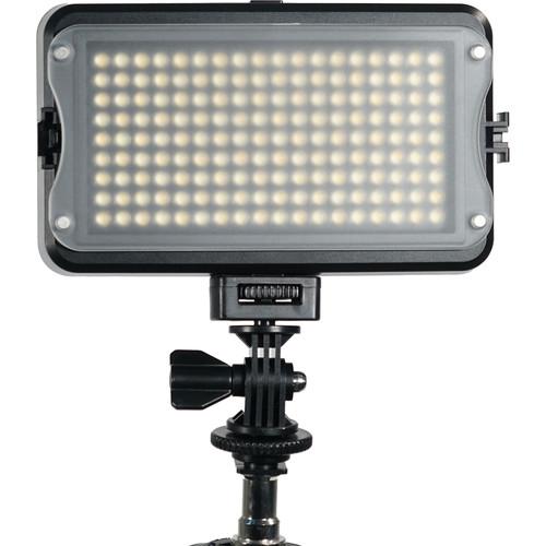 GVB Gear 162 Bicolor On-Camera LED Light with LCD Display and Shoe Mount Adapter
