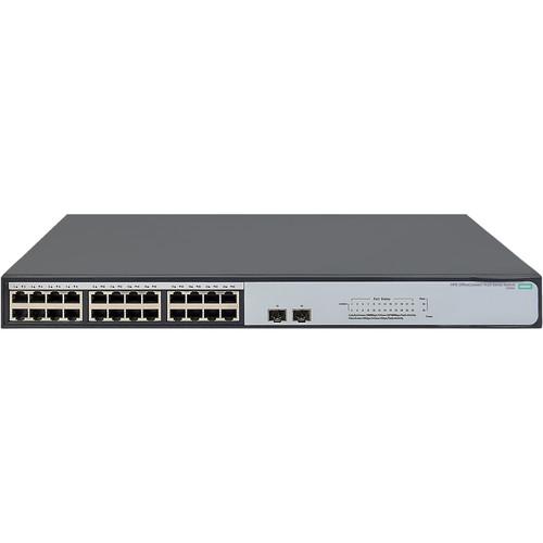 HP OfficeConnect 1420 24-Port Gigabit Unmanaged Switch with Dual SFP Uplinks