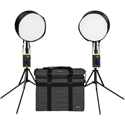 ikan Canvas Bi-Color Round Bendable 2-Point LED Lighting Kit