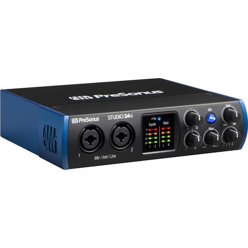 PreSonus Studio 24c 2x2 USB Type-C Audio MIDI Interface