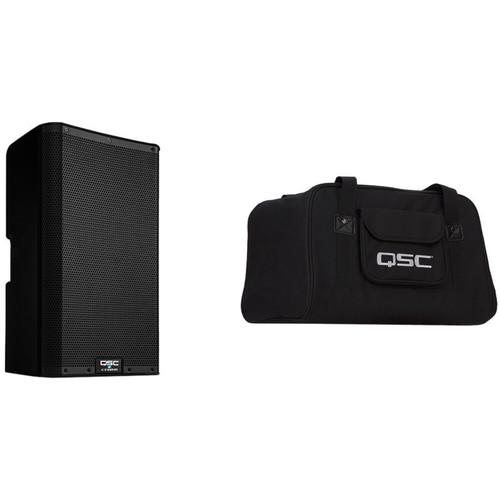 QSC K10.2 K.2 Series 10" 2000W Powered Speaker with Speaker Bag Kit