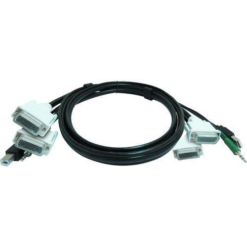 Smart-AVI KVM USB Dual Link Dual DVI Cable with Audio, Smart-AVI, KVM, USB, Dual, Link, Dual, DVI, Cable, with, Audio