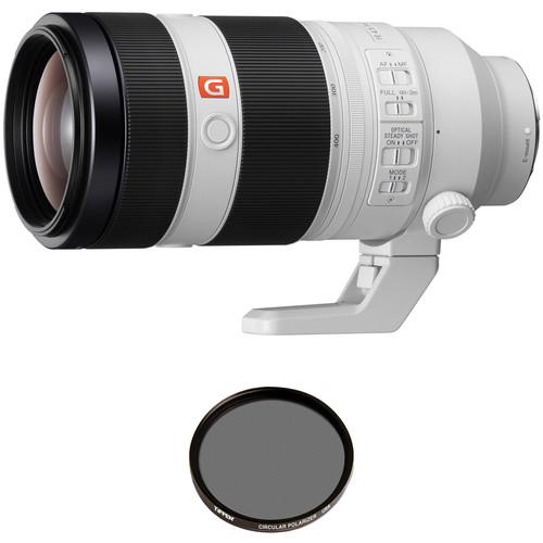Sony FE 100-400mm f 4.5-5.6 GM OSS Lens with Circular Polarizer Filter Kit