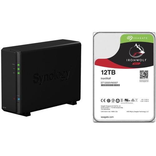 Synology DiskStation 12TB DS118 1-Bay NAS Enclosure Kit with Seagate NAS Drives