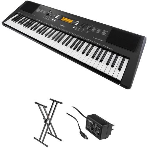 Yamaha PSR-EW300 76-Key Portable Keyboard Kit with Stand and AC Adapter