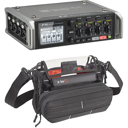 Zoom F4 Multi-Track Field Recorder and Audio Bag Kit