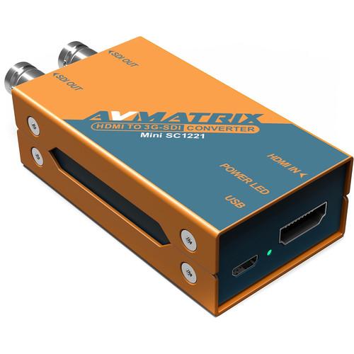 AV Matrix Mini SC1221 HDMI to Dual 3G-SDI Pocket-Size Broadcast Converter