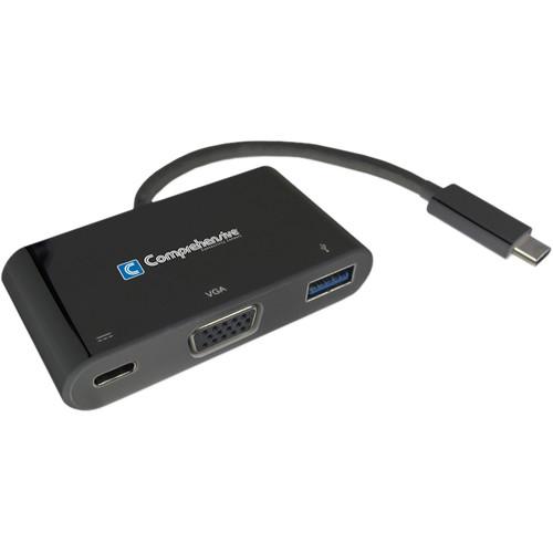 Comprehensive USB 3.1 Gen 1 Type-C Multi-Adapter Hub with VGA, USB 3.1 Gen 1 Type-A, and USB 3.1 Gen 1 Type-C