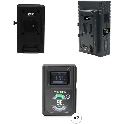 Core SWX HyperCore Slim 98 Two-Battery Kit for Sony FS7 with X2S Vertical Charger