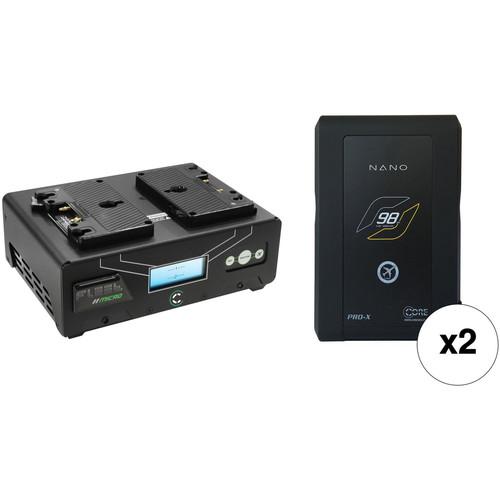 Core SWX Nano 2-Battery Kit with Fleet Micro Dual Charger