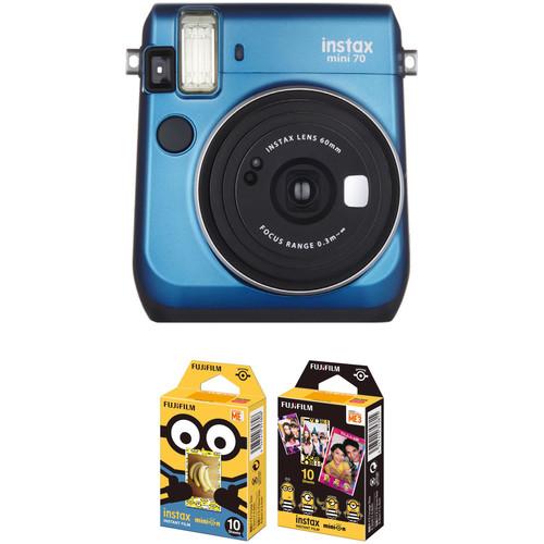 FUJIFILM INSTAX Mini 70 Instant Film Camera with Minions Instant Film Kit