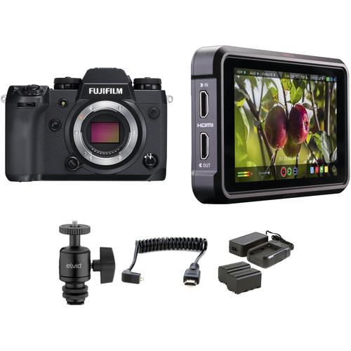 FUJIFILM X-H1 Mirrorless Digital Camera with Ninja V Kit