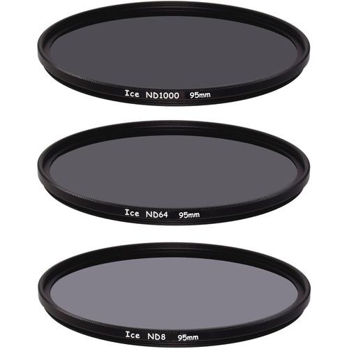 Ice 95mm ND8, ND64, and ND1000 Solid Neutral Density Filter Kit
