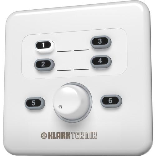 Klark Teknik CP8000EU Volume and Source Selection Wall Plate Remote Control for DM8000 Audio Processor