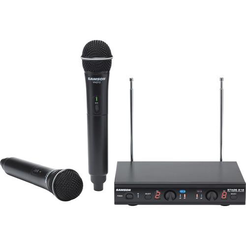Samson Stage 212 Frequency-Agile Dual-Channel Handheld VHF Wireless System